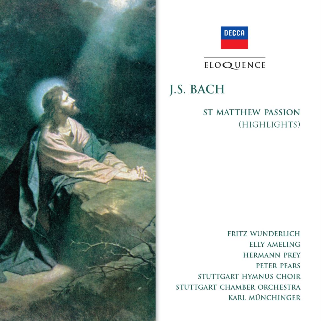 BACH: St Matthew Passion (Highlights) - Munchinger, Ameling, Wunderlich, Prey, Pears