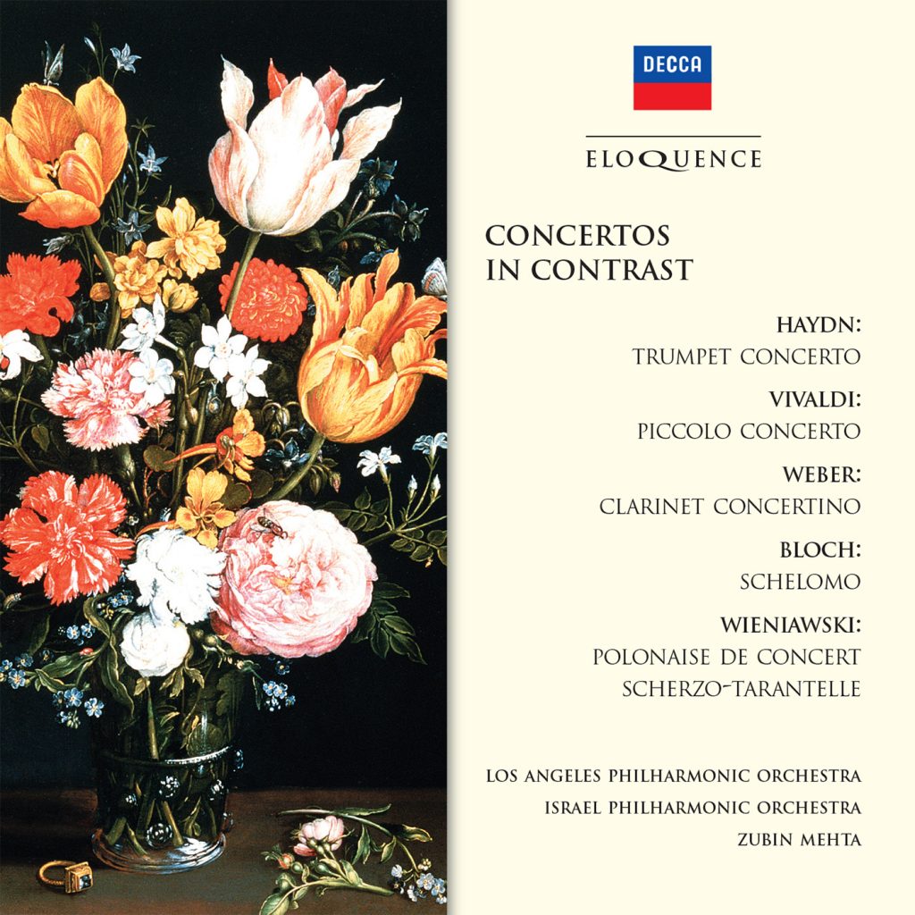 CONCERTOS IN CONTRAST: Haydn, Vivaldi, Weber, Bloch, Wienawski - LA Philharmonic, LA Chamber Orchestra, Mehta
