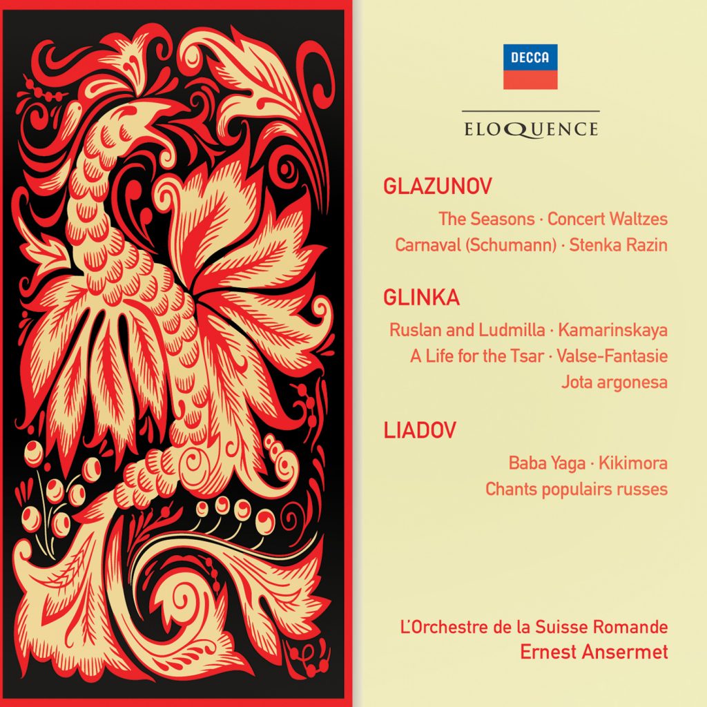 GLAZUNOV / SCHUMANN / GLINKA / LIADOV: Orchestral Works - Ansermet, L'Orchestre de la Suisse Romande (2 CDs)