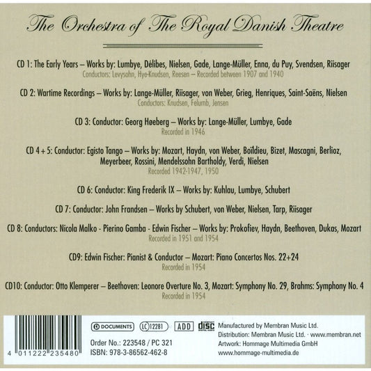 THE ORCHESTRA of THE ROYAL DANISH THEATER (10 CDS - SPECIAL LOW PRICE)
