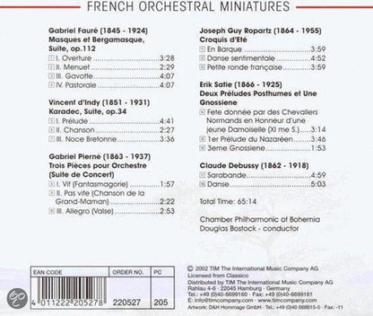 FRENCH ORCHESTRAL MINIATURES, VOL. 2 - Bostock, Chamber Philharmonic of Bohemia