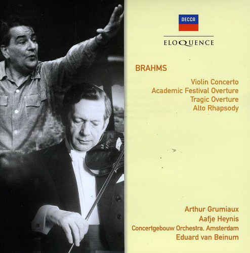 Brahms: Violin Concerto / Overtures / Alto Rhapsody - Arthur Grumiaux, Aafje Heynis, Van Beinum