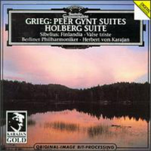 GRIEG: PEER GYNT, HOLBERG SUITES; SIBELIUS: FINLANDIA, VALSE TRIESTE, SWAN OF TUONELA - KARAJAN, BERLIN PHILHARMONIC