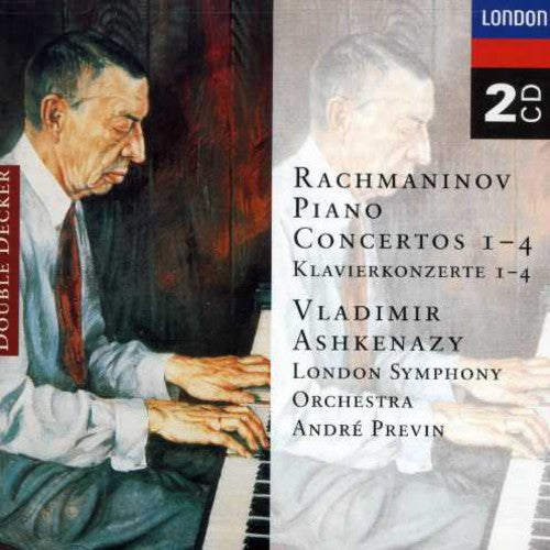 RACHMANINOFF: PIANO CONCERTOS 1-4 - ASHKENAZY, PREVIN, LONDON ORCH (2 CDS)