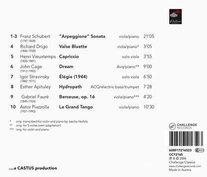 VIOLA VOILA (SCHUBERT/VIEUXTEMPS/CAGE/PIAZ) - ESTHER APITULEY