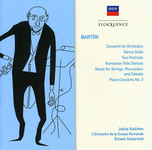BARTOK: PIANO CONCERTO NO. 3; CONCERTO FOR ORCHESTRA, DANCE SUITE - KATCHEN, ANSERMET, L'ORCHESTRE DE LA SUISSE ROMANDE (2 CDS)