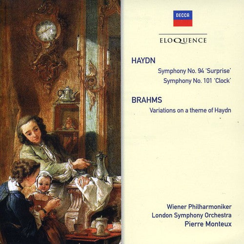 HAYDN: SYMPHONIES NO. 94 & 101; BRAHMS: HAYDN VARIATIONS - MONTEUX, VIENNA PHILHARMONIC, LONDON SYMPHONY