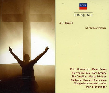 Bach: St Matthew Passion - Karl Munchinger, Peter Pears, Elly Ameling, Fritz Wunderlich (3 CDs)
