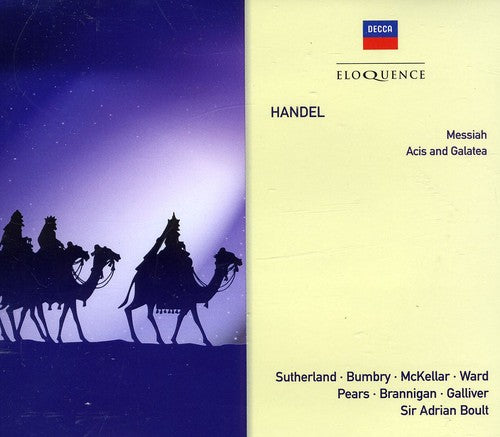 HANDEL: MESSIAH, ACIS & GALATEA - BOULT, SUTHERLAND, PEARS (4 CDS)