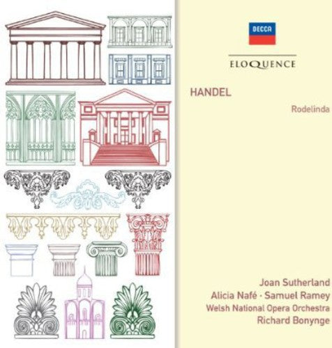 HANDEL: RODELINDA - SUTHERLAND, RAMEY, WELSH NATIONAL OPERA ORCHESTRA, BONYNGE (2 CDS)