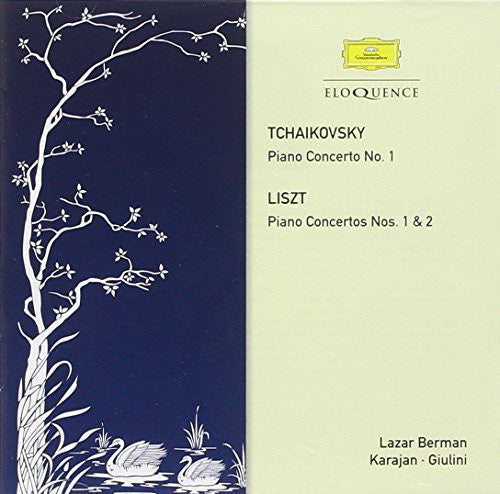TCHAIKOVSKY: PIANO CONCERTO NO. 1; LISZT: PIANO CONCERTOS 1 & 2 - LAZAR BERMAN, KARAJAN, GIULINI