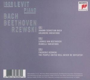 IGOR LEVIT: BACH, BEETHOVEN, RZEWSKI (3 CDS)