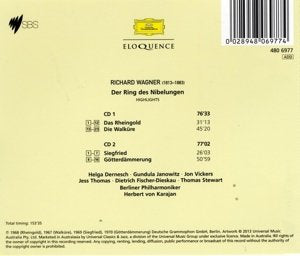 WAGNER: DER RING DES NIBELUNGEN HIGHLIGHTS - KARAJAN (2 CDS)