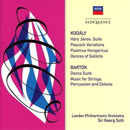 KODALY & BARTOK: ORCHESTRAL WORKS - SOLTI, LONDON PHILHARMONIC (2 CDS)