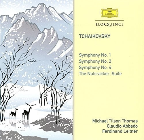 TCHAIKOVSKY: SYMPHONIES 1, 2 & 4; NUTCRACKER SUITE - TILSON THOMAS, ABBADO, LEITNER (2 CDS)