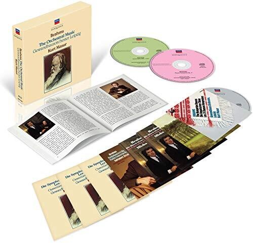 BRAHMS: COMPLETE ORCHESTRAL MUSIC - KURT MASUR, GEWANDHAUS ORCHESTRA (8 CDS)