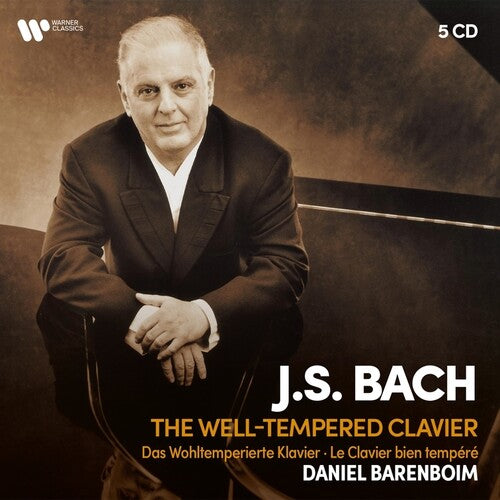 BACH: THE WELL-TEMPERED CLAVIER (COMPLETE) - Daniel Barenboim (5 CDs)