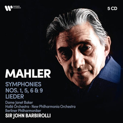 MAHLER: Symphonies Nos. 1, 5, 6, 9 & Lieder - John Barbirolli (5 CDs)