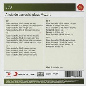 ALICIA DE LARROCHA PLAYS COMPLETE MOZART SONATAS (5 CDS)