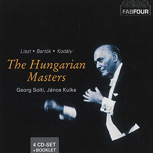 THE HUNGARIAN MASTERS: LISZT, BARTOK, KODALY - GEORGE SOLTI, JANOS KULKA (4 CDS)