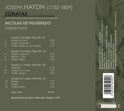Haydn: Harpsichord Sonatas - Nicolau de Figuerido