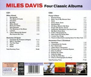 MILES DAVIS: FOUR CLASSIC ALBUMS (MILES AHEAD / SKETCHES OF SPAIN / PORGY AND BESS / ASCENSEUR POUR L’ECHAFAUD) (2 CD)