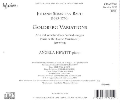 Bach: Goldberg Variations - Hewitt