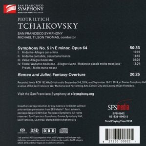 TCHAIKOVSKY: SYMPHONY NO.5;  ROMEO & JULIET - San Francisco Symphony, Tilson-Thomas (Hybrid SACD)