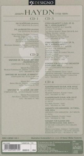 HAYDN: DIE SCHOPFUNG, STRING QUARTETS, PIANO SONATAS, SYMPHONIES (4 CDS)