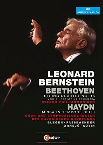HAYDN: MASS IN TIME OF WAR; BEETHOVEN: STRING QUARTET NO. 16 (VERSION FOR ORCHESTRA) - BERNSTEIN; WIENER PHILHARMONIKER; CHOR UND SYMPHONIEORCHESTER DES BAYERISCHEN RUNDFUNKS; BLEGEN; FASSBAENDER; AHNSJOE; S