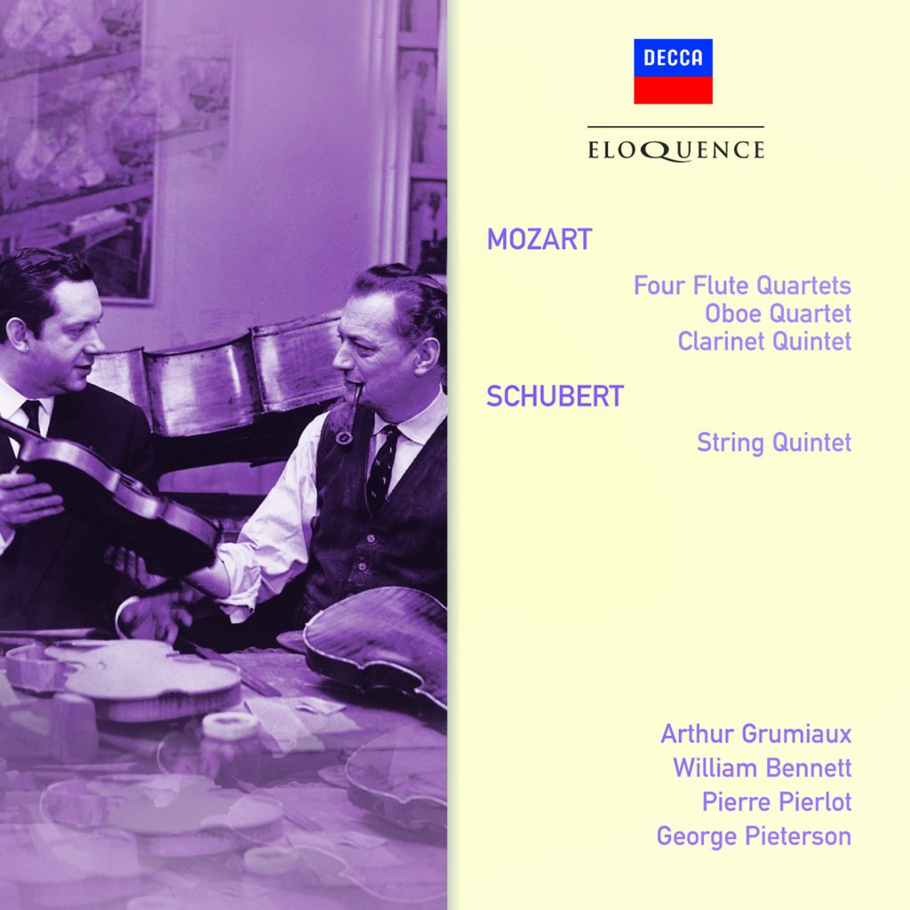MOZART: Wind Quartets & Quintets; SCHUBERT: String Quintet - Grumiaux Trio, Bennett, Pierlot, Pieterson (2 CDs)