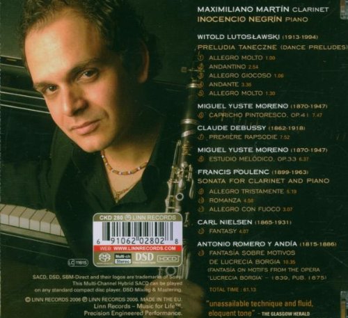Fantasia (Music For Clarinet and Piano): Maximiliano Martin, Inocencio Negrin (HYBRID SACD)