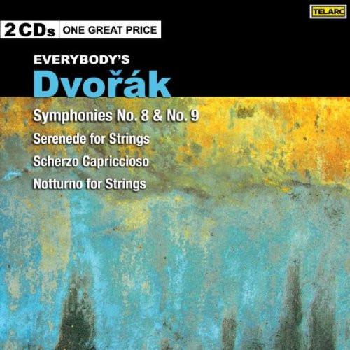 Dvorak Symphonies 8 & 9, Serenade for Strings, Scherzo Cappricioso - Andre Previn, Paavo Jarvi, Cincinnati Symphony Orchestra, Los Angeles Philharmonic (2 CDs)