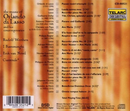 RENAISSANCE OF THE SPIRIT - Music of Orlando di Lasso and His Contemporaries - I FIAMMIGNHI, Rudolf Werthen