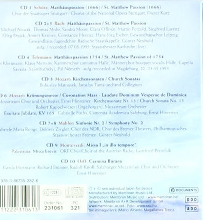 CORPUS CHRISTI - PASSIONS, SONATAS, MASSES AND OTHER SACRED WORKS (10 CDS)