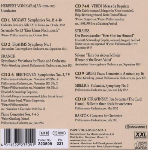 HERBERT VON KARAJAN: MAESTRO (10 CDS)