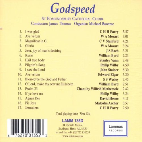 Godspeed: St Edmonsbury Cathedral Choir, James Thomas