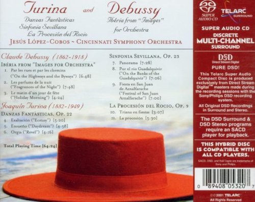 MUSIC OF TURINA AND DEBUSSY - Jesus Lopez-Cobos, Cincinnati Symphony (Hybrid SACD)