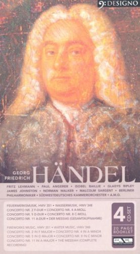 HANDEL: Concerti, Water Music, Messiah (4 CDs)