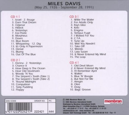 MILES DAVIS: MORPHEUS (4 CDS)