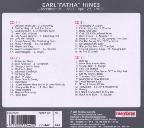 EARL "FATHA" HINES: THAT'S A PLENTY (4 CDS)