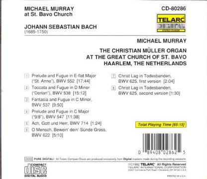 BACH AT ST. BAVO'S - MICHAEL MURRAY, organ