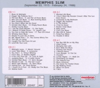 MEMPHIS SLIM: WORRIED LIFE BLUES (4 CDS)