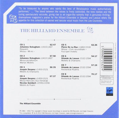 FRANCO-FLEMISH MASTERWORKS - HILLIARD ENSEMBLE (8 CDS)