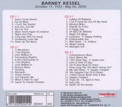 BARNEY KESSEL: MY OLD FLAME (4 CDS)