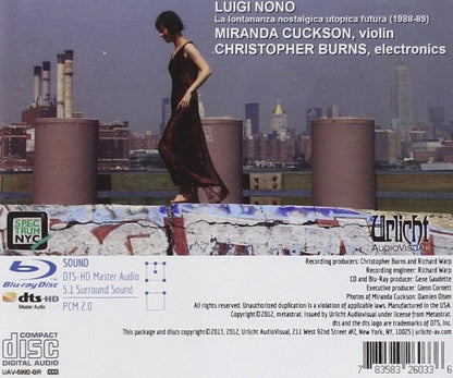 NONO: LA LONTANANZA NOSTALGICA UTOPIC FUTURA - CUCKSON, BURNS (CD + BLURAY AUDIO)