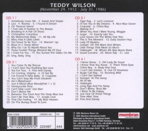 TEDDY WILSON: DON'T BLAME ME (4 CDS)