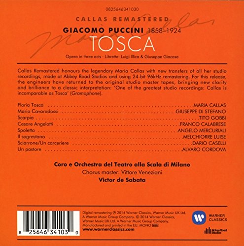 PUCCINI: TOSCA - CALLAS, DI STEFANO, LA SCALA (2 CDS)