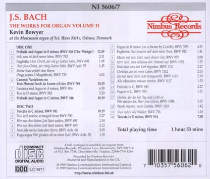 Bach: The Works for Organ, Volume 11 - Kevin Bowyer (2 CDS)