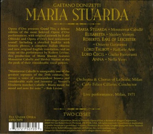 DONIZETTI: MARIA STUARDA - MONTSERRAT CABALLÉ, SHIRLEY VERRETT, OTTAVIO GARAVENTA, RAFFAELE ARIÈ, GIULIO FIORAVANTI (2 CDS)
